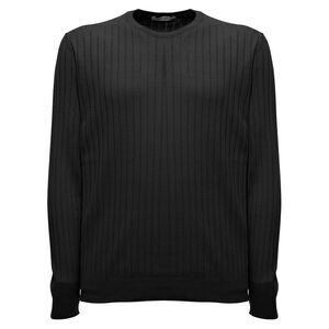 Gaudenzi Men Gaudenzi Man's Long-Sleeved Ribbed Cotton Sweater